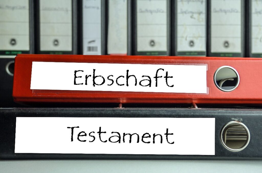 Erbschaft/Testament Aktenordner