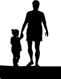 Vater und Kind